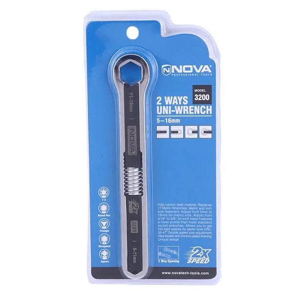 آچار تنظیم شونده دو سر نووا مدل NTA-3200